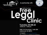 LRRC in Collaboration with South Jersey Legal Services Offering Free Legal Clinic on Tuesday, March 8th, 2022