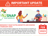 SNAP Benefit Amounts to Return to Normal for all SNAP Households as of March 2023